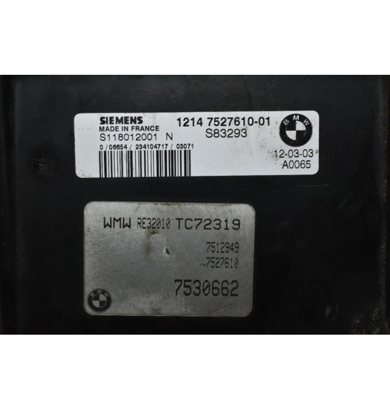 Εγκέφαλος Mini Cooper S 1.6 SIEMENS 7527610-01 S118012001N