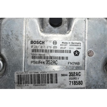 Εγκέφαλος Jeep Cherokee 2.5 CRD 4X4 VM52C 2002-2008 BOSCH P56044352AC 0281011278