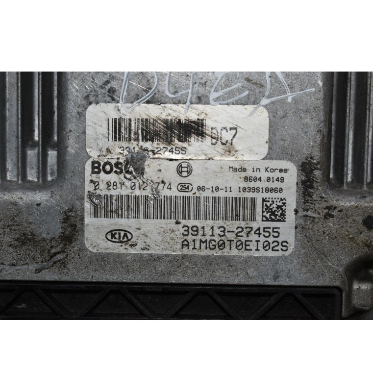 Εγκέφαλος Kia Magentis 2.0 CRDI D4EA 2006-2009 BOSCH 39113-27455 0281012774