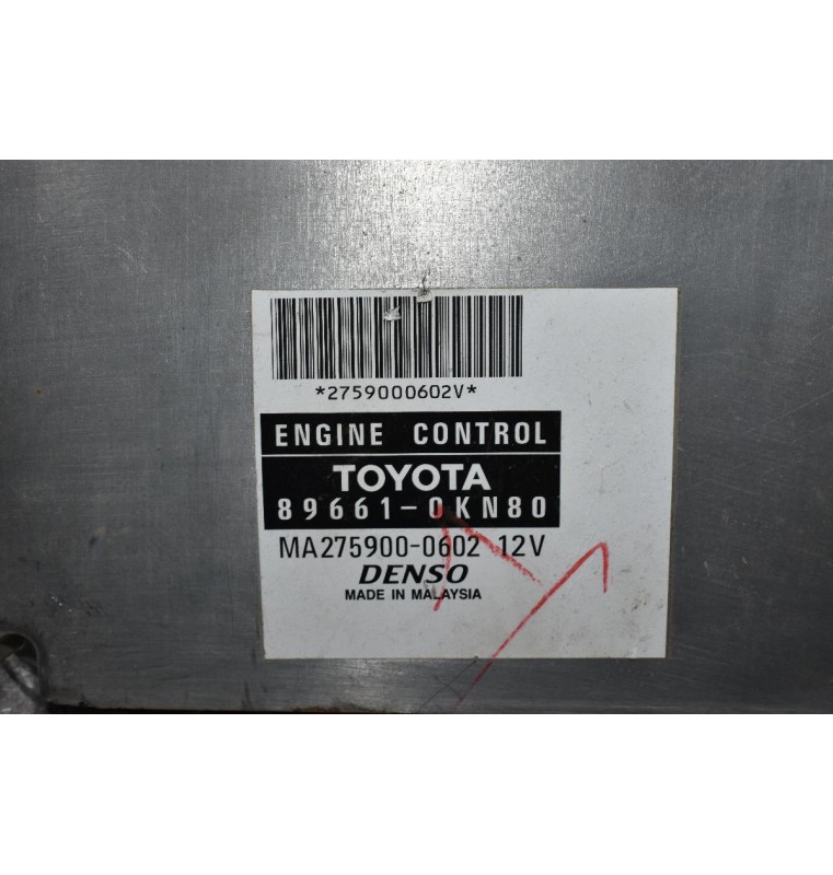 Εγκέφαλος Κινητήρα Toyota Hilux KUN 2004-2015 DENSO 89661-0KN80 MA275900-0602