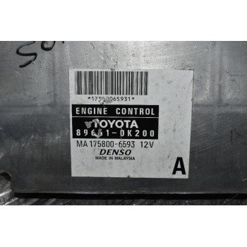 Εγκέφαλος Κινητήρα Toyota Hilux KUN 1KD 2005-2015 DENSO 89661-0K200 175800-6593