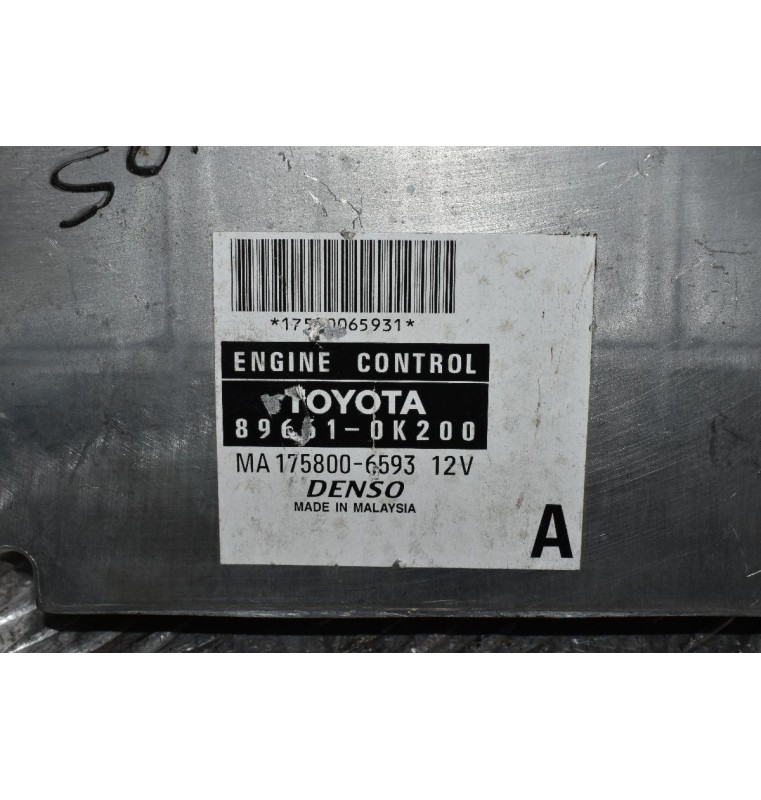 Εγκέφαλος Κινητήρα Toyota Hilux KUN 1KD 2005-2015 DENSO 89661-0K200 175800-6593