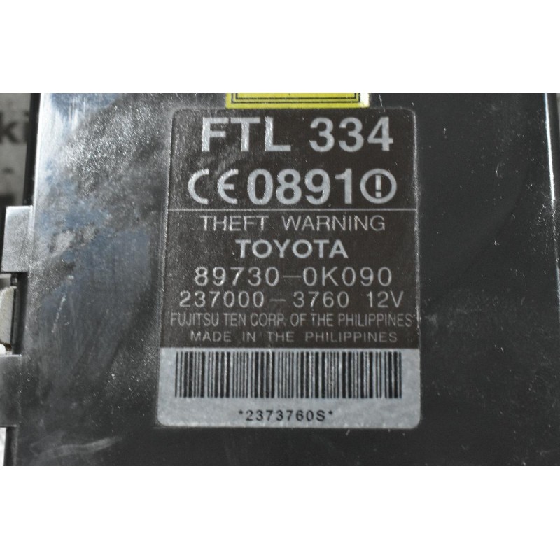 Εγκέφαλος Κλειδωματος Toyota Hilux KUN 2KD 1KD  2005-2015 FUJITSU 89730-0K090  237000-3760