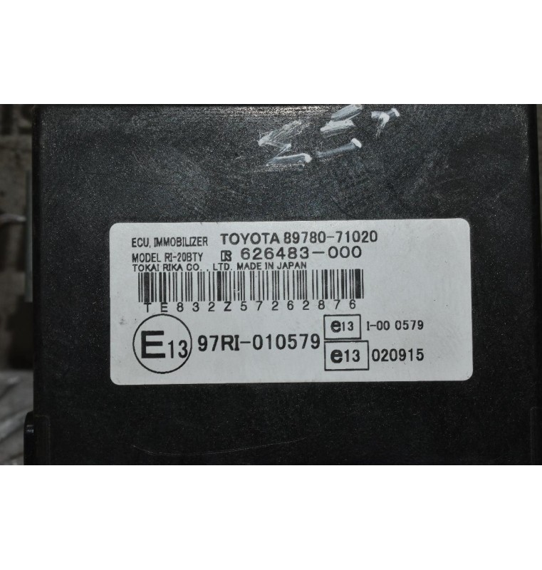 Εγκέφαλος -Σετ Immobiliser Toyota Hilux KUN 1KD Αυτόματο 2005-2015 89661-0K310 89780-71020
