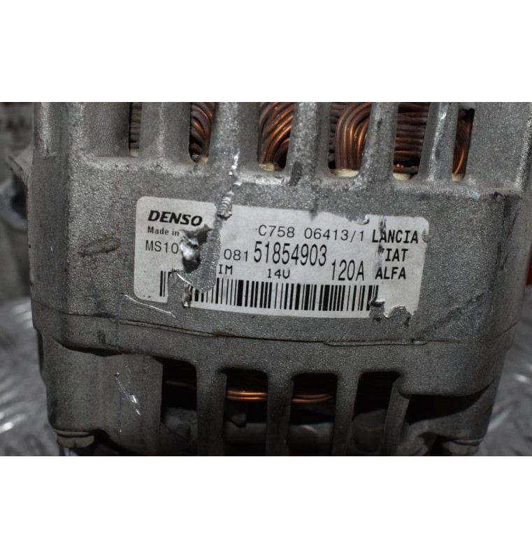 Δυναμό Fiat 500 0.9cc 312A2000 2007-2015 DENSO 51854903 120A