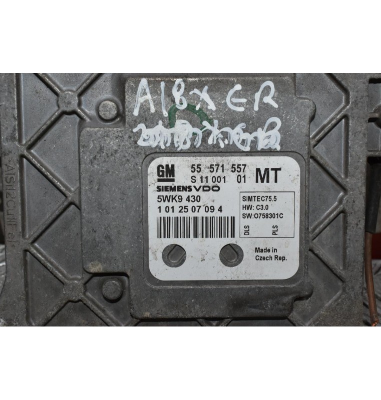 Εγκέφαλος Opel Zafira 1.8 A18XER 2004-2010 SIEMENS 55571557 S1100101 5WK9430 1012507094
