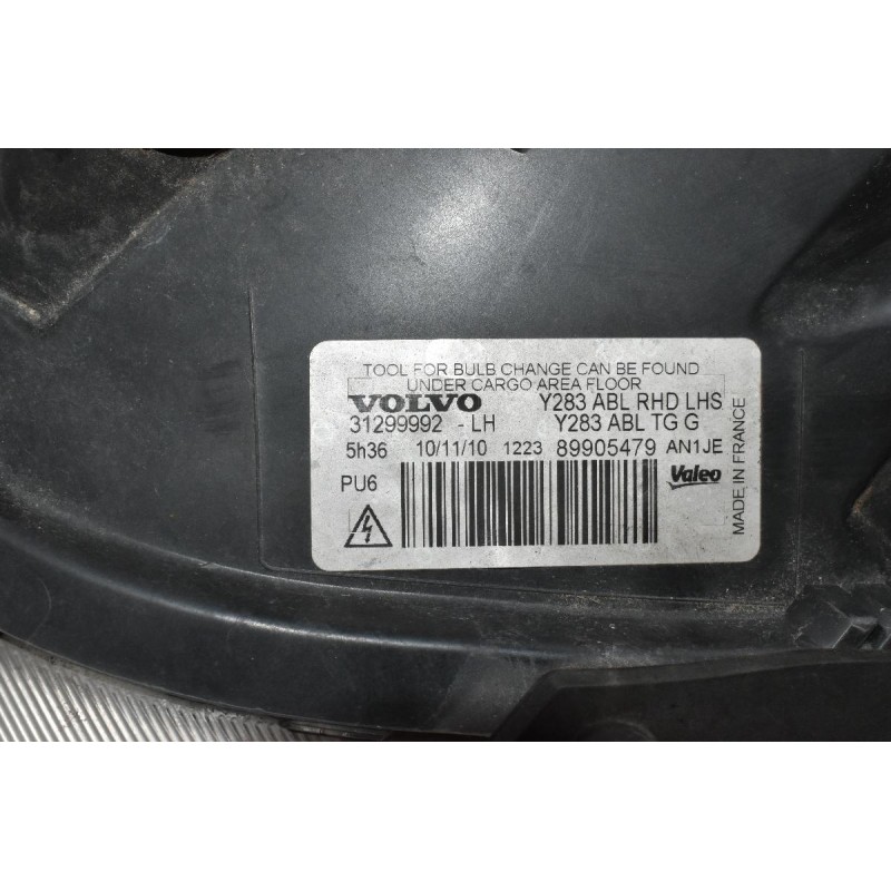 Φανάρι Εμπρός Αριστερο Volvo S60 2010-2014 31299992 Xenon (Μικρή Γραντζουνιά)