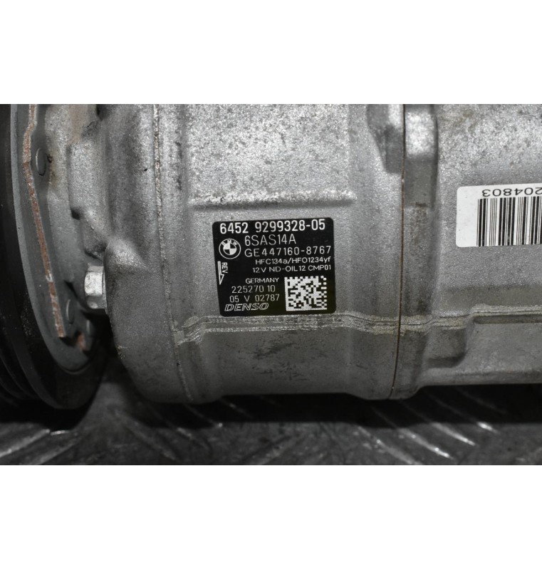 Κομπρεσέρ Aircondition - A/C Bmw 1 F21 118D B47D20A 2010-2017 DELPHI 6SAS14A GE447160-8767 64529299328