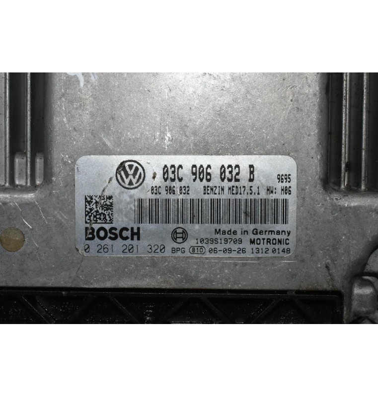 Εγκέφαλος Κινητήρα Volkswagen BLG 1.4TSI 2006-2012 03C906032B 0261201320 17.5.1