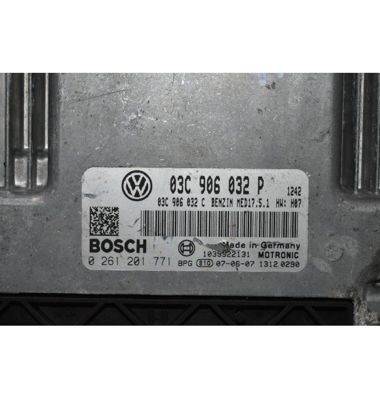 Εγκέφαλος Volkswagen Golf 1.4 TSI BLG 2006-2012 BOSCH 03C906032P MED17.5.1 0261201771
