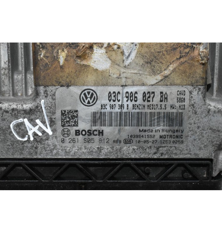 Εγκέφαλος Κινητήρα Volkswagen Scirocco 1.4 TSI 2008-2015 BOSCH 03C906027BA 03C907309B 0261S05812 17.5.5