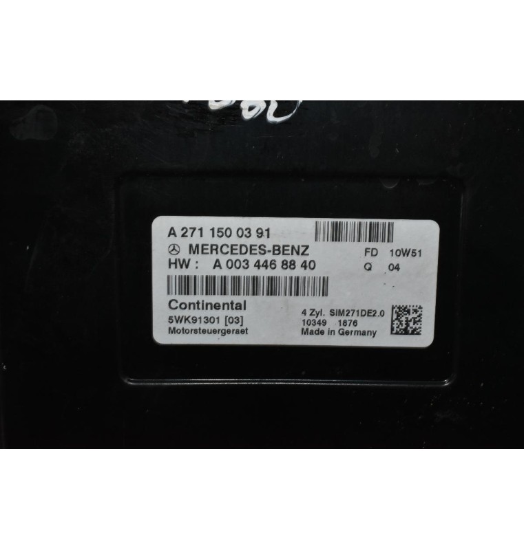 Εγκέφαλος Mercedes-Benz E200 1.8 271860 2010-2016 Α2711500391 Α0034468840