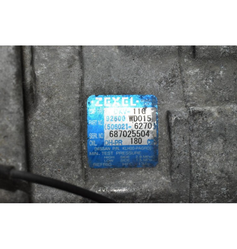 Κομπρεσέρ Aircondition Nissan Almera 2000-2007 Ν16 QG15 ZEXEL 92600-WD015 DKV-11G 506021-6270