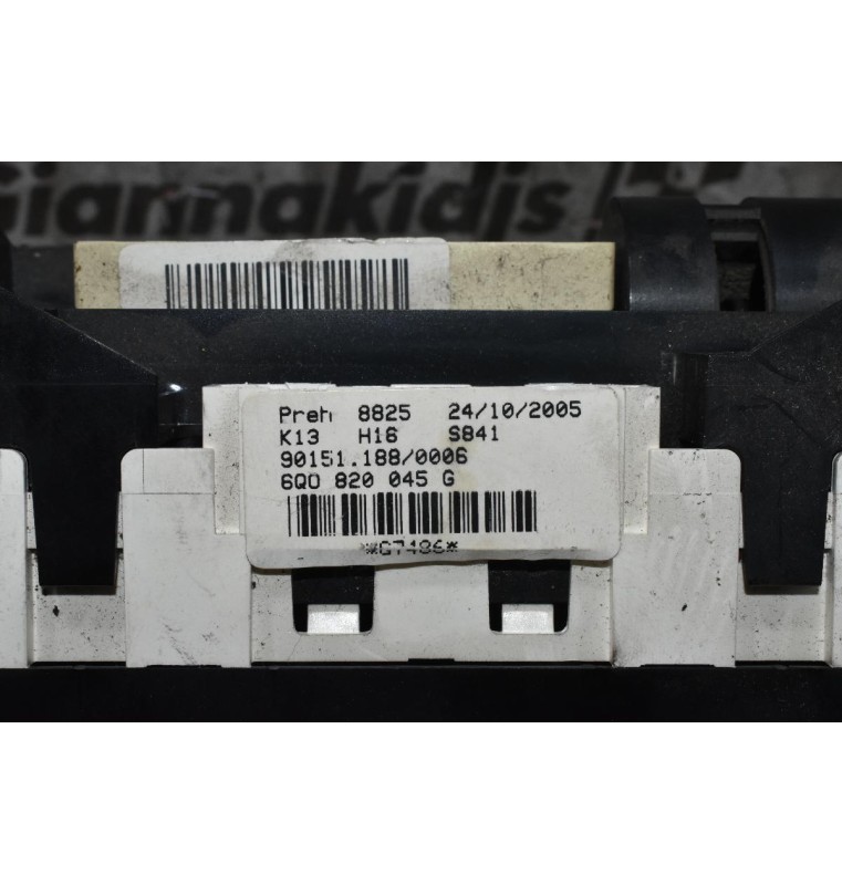 Χειριστήριο Καλοριφέρ Volkswagen Polo 2005-2009 6Q0820045G