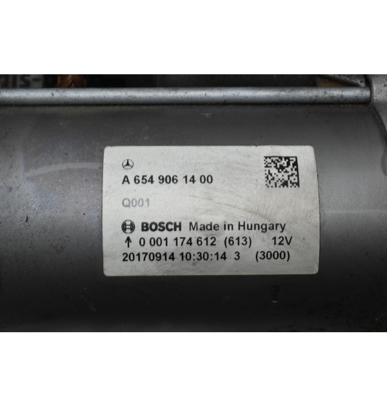 Μίζα Mercedes-Benz E220 d 2.0 W213 654920 2016-2022 BOSCH A6549061400 0001174612 (613)