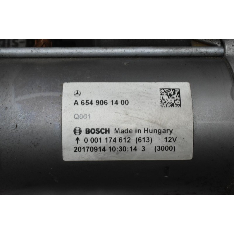 Μίζα Mercedes-Benz E220 d 2.0 W213 654920 2016-2022 BOSCH A6549061400 0001174612 (613)