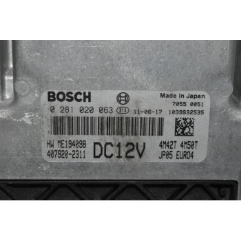 Εγκέφαλος Mitsubishi Canter 4M42/4M50 Bosch DC12v EURO4 2000-2010 0281020063 ME194098 407920-2311