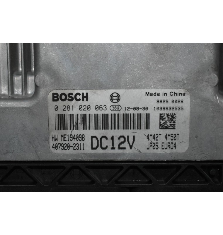 Εγκέφαλος Mitsubishi Canter 4M42/4M50 Bosch DC12v EURO4 2000-2010 0281020063 ME194098 407920-2311