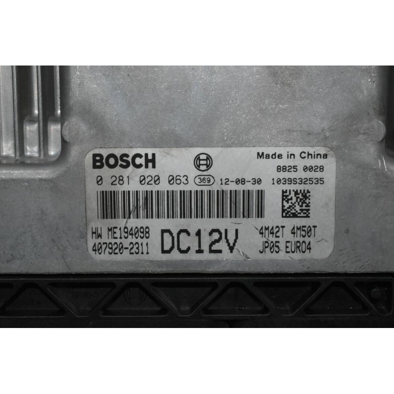 Εγκέφαλος Mitsubishi Canter 4M42/4M50 Bosch DC12v EURO4 2000-2010 0281020063 ME194098 407920-2311