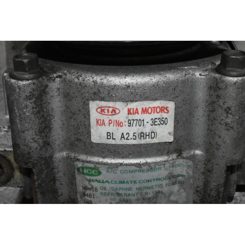 Κομπρεσέρ Aircondition Kia Sportage 2.5 170 PS D4CB 2005-2010 97701-3Ε350
