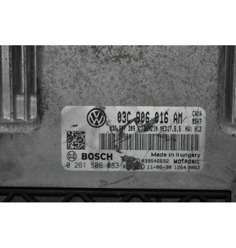 Εγκέφαλος Κινητήρα Volkswagen Golf 1.4 CAX TSI 2005-2013 BOSCH 03C906016AM 0261S06083 MED17.5.5