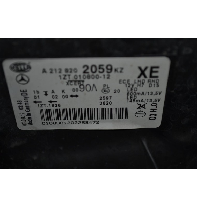 Μούρη Κομπλέ Mercedes-Benz E350 W212 Xenon 2009-2013 (Με 2 φτερα και καπω)
