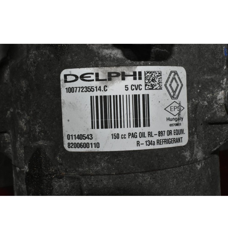 Κομπρεσέρ Aircondition - A/C Κλιματισμός Renault Megane K9K 2001-2010 DELPHI 8200600110