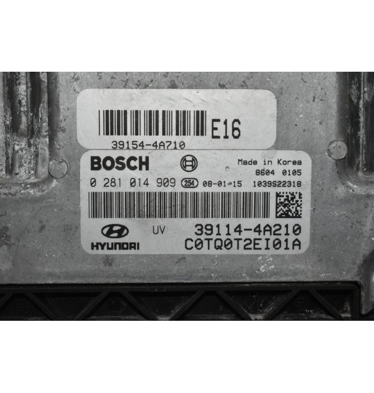 Εγκέφαλος Hyundai H-1 2.5 CRDI D4CB 170ps 2008-2022 BOSCH 39114-4A210 0281014909