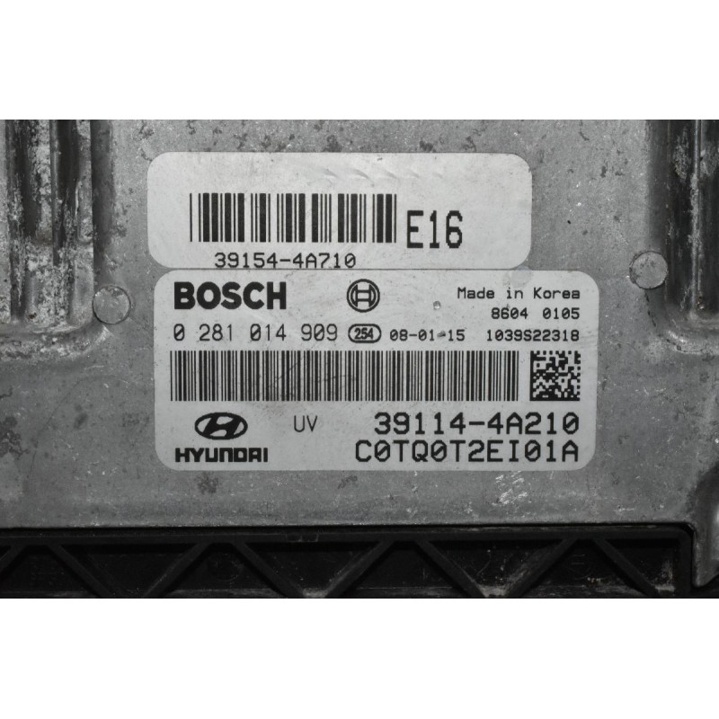 Εγκέφαλος Hyundai H-1 2.5 CRDI D4CB 170ps 2008-2022 BOSCH 39114-4A210 0281014909