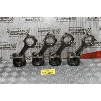 Πιστόνια + Μπιέλες Mitsubishi L200 4D56 1997-2001 (Εξωτερικη Διάμετρος 90mm) (Ντίζα)