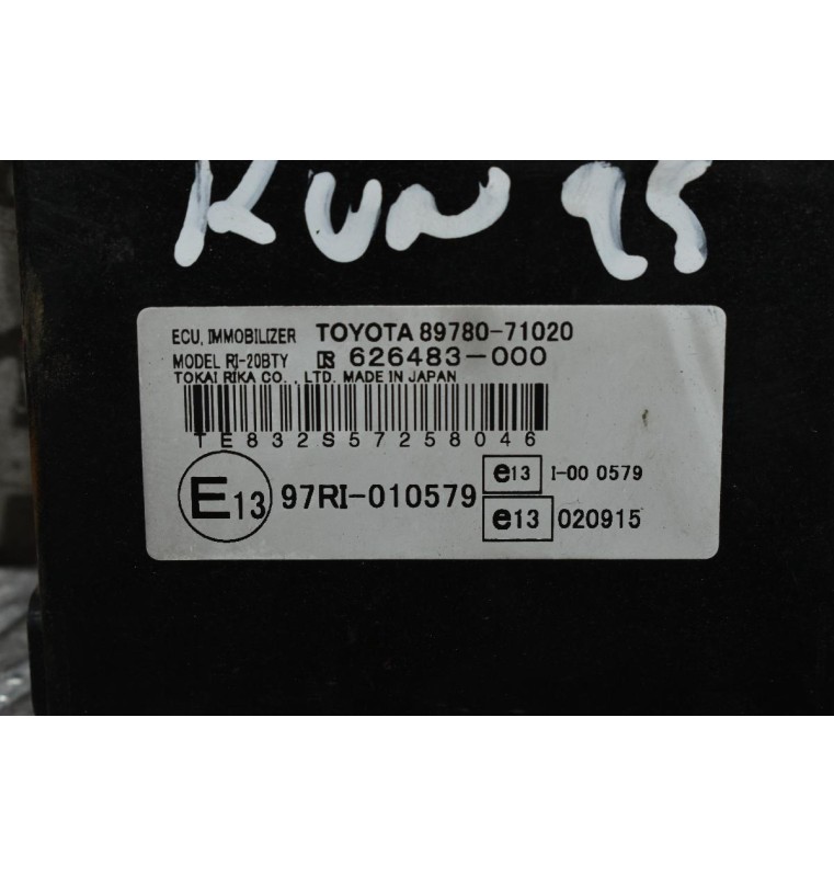 Εγκεφαλος Σετ -Immobilizer (Αυτόματο) Toyota Hilux KUN 25 2005-2012 89661-0K310 89780-71020 89783-71010