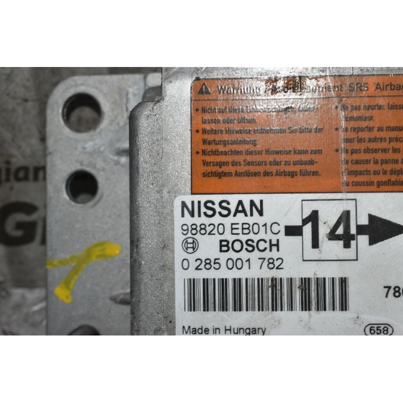 Πλακέτα Airbag - Αερόσακων Nissan Navara D40 2005-2015 BOSCH 98820-EB01C 0285001782
