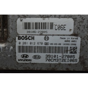 Εγκέφαλος Κινητήρα Kia Sorento 2002-2010 BOSCH 0281012670 39101-27805 D4CB