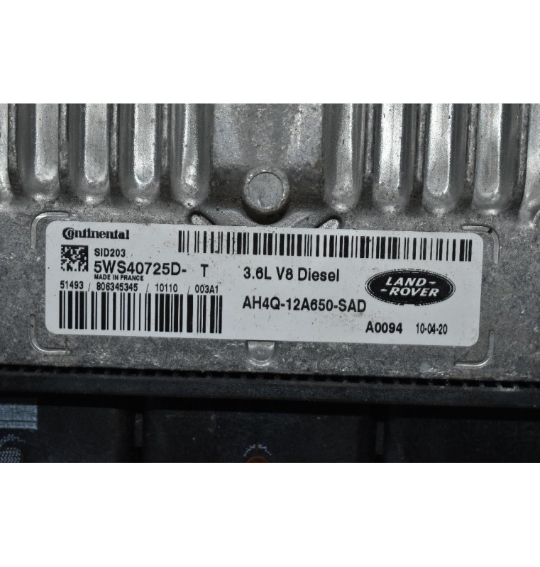 Εγκέφαλος Κινητήρα Land Rover Range Rover (L322) 3.6D 368DT 2006-2012 AH4Q-12A650-SAD 5WS40725D