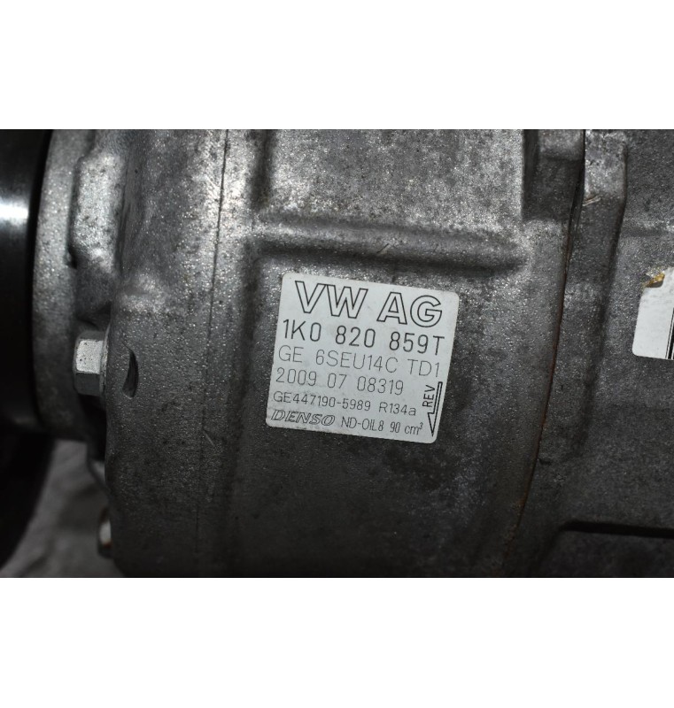 Κομπρεσέρ Aircondition - A/C Volkswagen Golf 1.4 TSI CAX 2008-2015 1K0820859T GE6SEU14CTD1 (Χτυπημένη Τροχαλία)