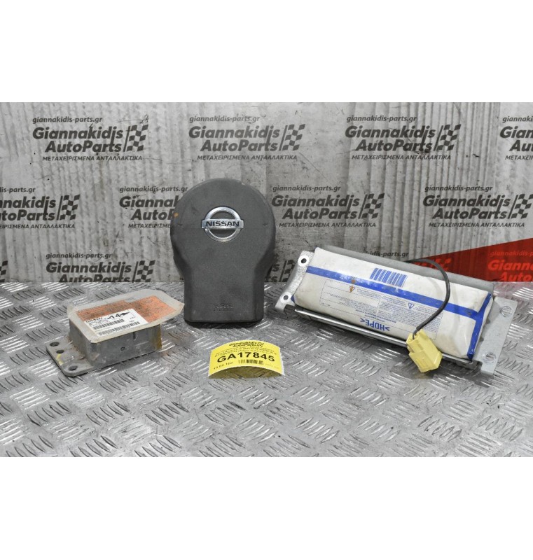 Σετ Αερόσακων Χωρίς Ζώνες Ασφαλείας Nissan Navara D40 2005-2015 98820EB01B 0285001782 (Λείπει το Καπάκι του Συνοδηγού)