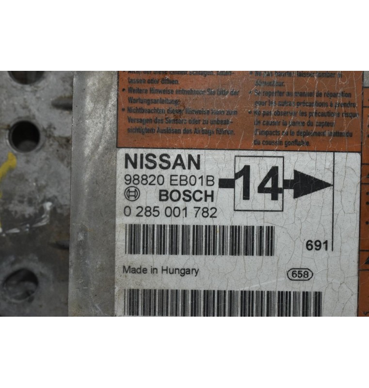 Σετ Αερόσακων Χωρίς Ζώνες Ασφαλείας Nissan Navara D40 2005-2015 98820EB01B 0285001782 (Λείπει το Καπάκι του Συνοδηγού)