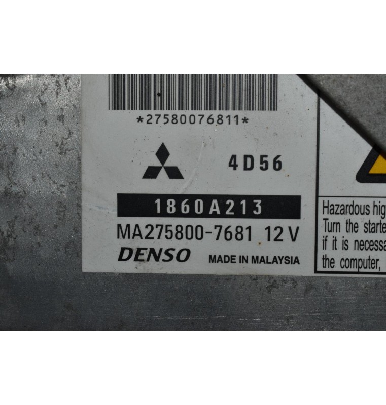 Εγκέφαλος Κινητήρα Mitsubishi L200 KB4 2.5 DID 4D56 2005-2015 DENSO 1860A213 275800-7681