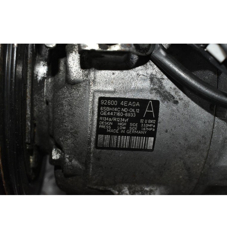 Κομπρεσέρ Aircondition - A/C Renault Kadjar 1.5 DCI K9KF647 2014-2020 92600-4EA0A (Χτυπημένο Φις)