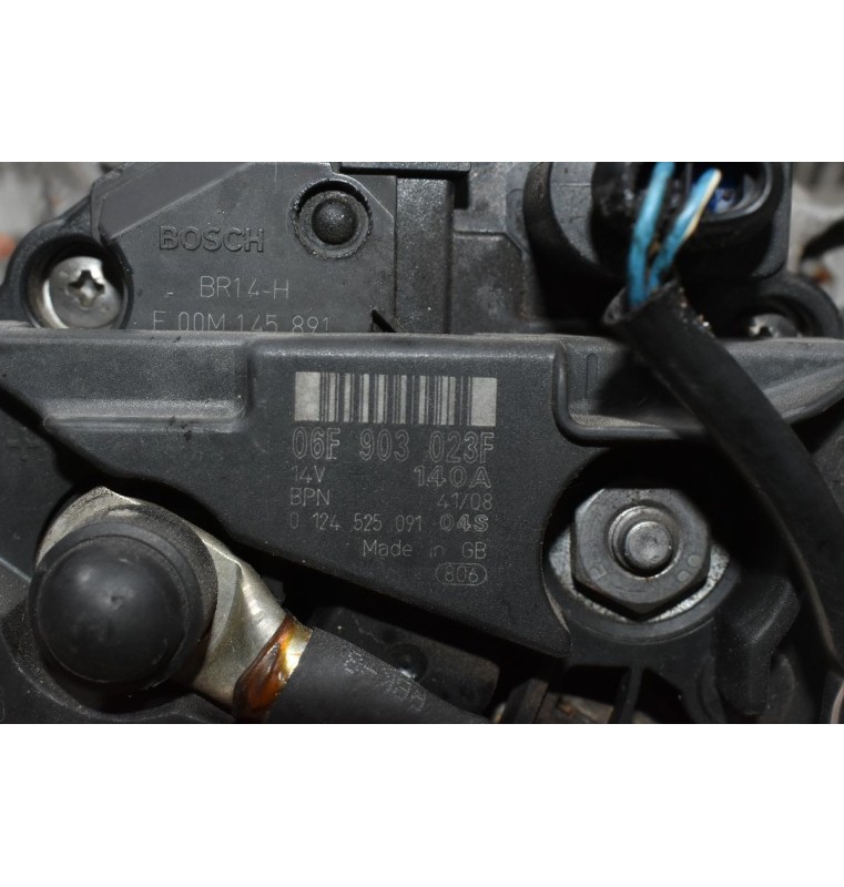 Δυναμό Skoda Octavia - A3 - TT - Passat - Altea - Leon - Toledo 2.0 TFSI 200PS BWA 2007-2010 06F903023F 14V 140A (Χτυπημένο Φις)