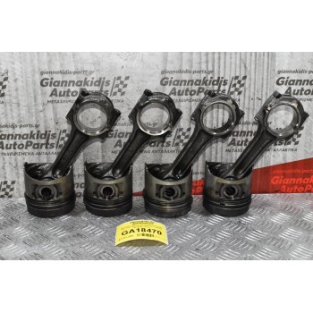 Πιστόνια + Μπιέλες Mitsubishi L200 4D56 1997-2001 (Εξωτερικη Διάμετρος 90mm) (Βαλβίδες Έξω)