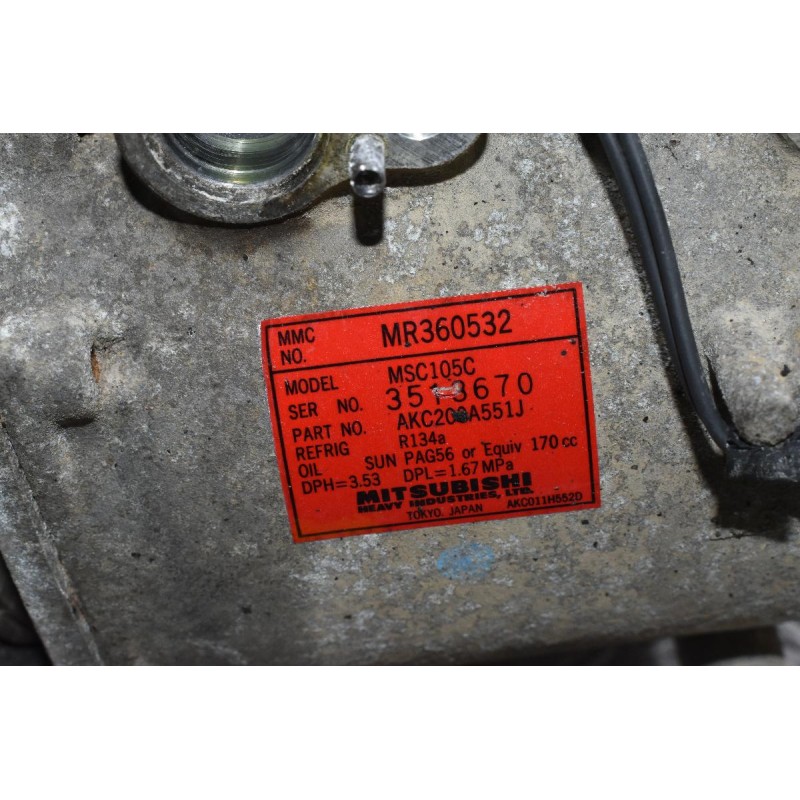 Κομπρεσέρ Aircondition Mitsubishi L200 4D56 K74 1997-2005 MR360532