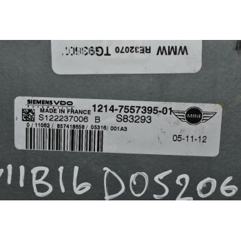 Εγκέφαλος Mini Cooper S 1.6  2002-2006 VDO 1214-7557395-01 S122237006 (Compressor)