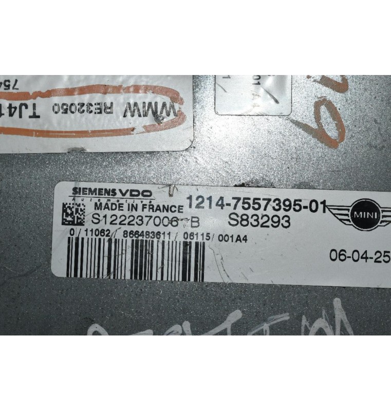 Εγκέφαλος Mini Cooper S 1.6  2002-2006 VDO 1214-7557395-01 S122237006 (Compressor)