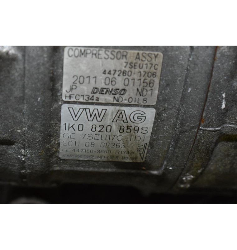 Κομπρεσέρ Aircondition - A/C Volkswagen Tiguan 2.0 CCZ 2007-2017 1Κ0820859S (Σπάσιμο Στην Τροχαλία)