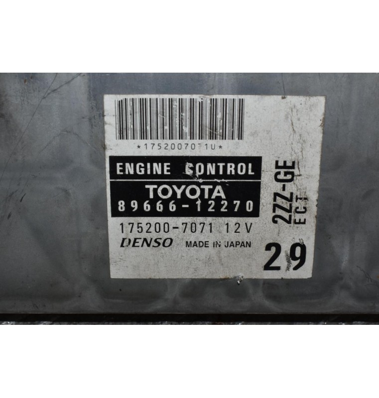 Εγκέφαλος Κινητήρα Toyota Corolla/Celica 2ZZ 2001-2010 DENSO 89666-12270 175200-7071