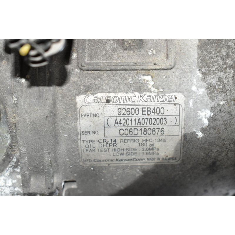 Κομπρεσέρ Aircondition Nissan Navara D40 YD25 2005-2012 CALSONIC 92600-EB400 (Euro 3)