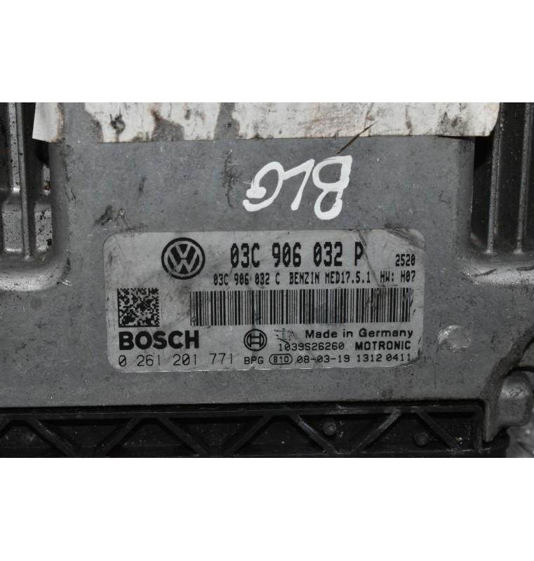 Εγκέφαλος Volkswagen Golf 1.4 TSI BLG 2006-2012 BOSCH 03C906032P MED17.5.1 0261201771