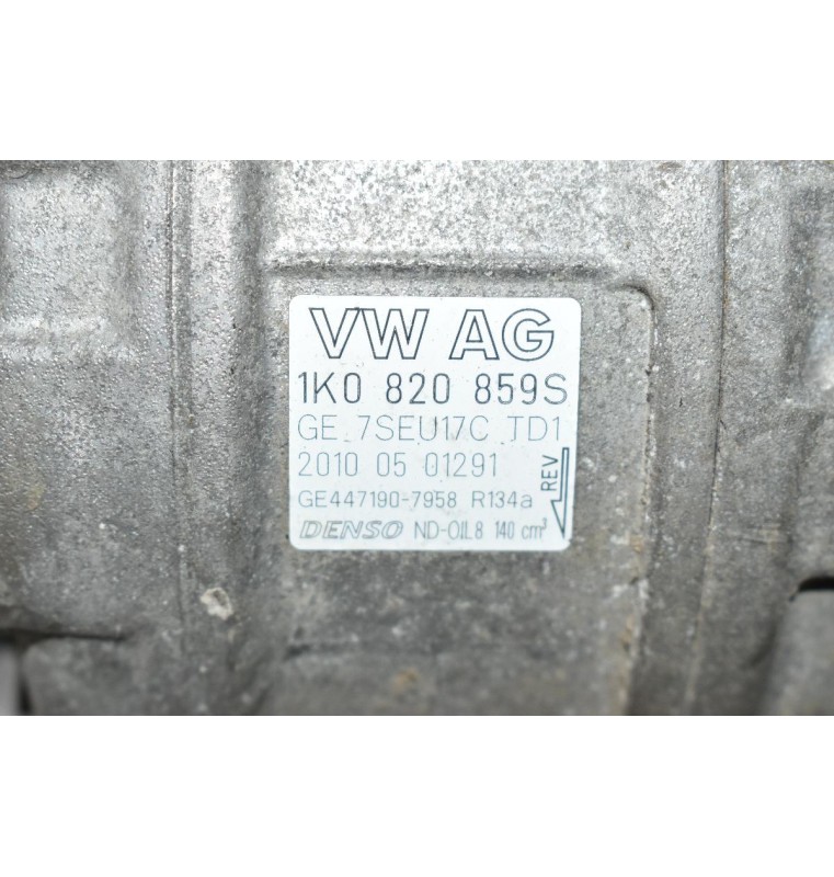 Κομπρεσέρ Aircondition - A/C Volkswagen Tiguan 2.0 CCZ 2007-2017 1Κ0820859S (Μικρό Σπάσιμο Στην Τροχαλία+ Φις)