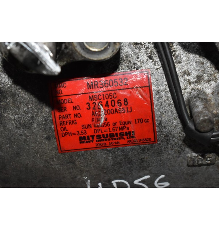 Κομπρεσέρ Aircondition Mitsubishi L200/Pajero Sport 4D56 K74 1997-2005 MR360532